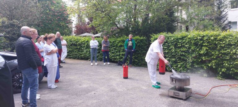 Brandschutz Fortbildung in der Eilenriede Klinik
